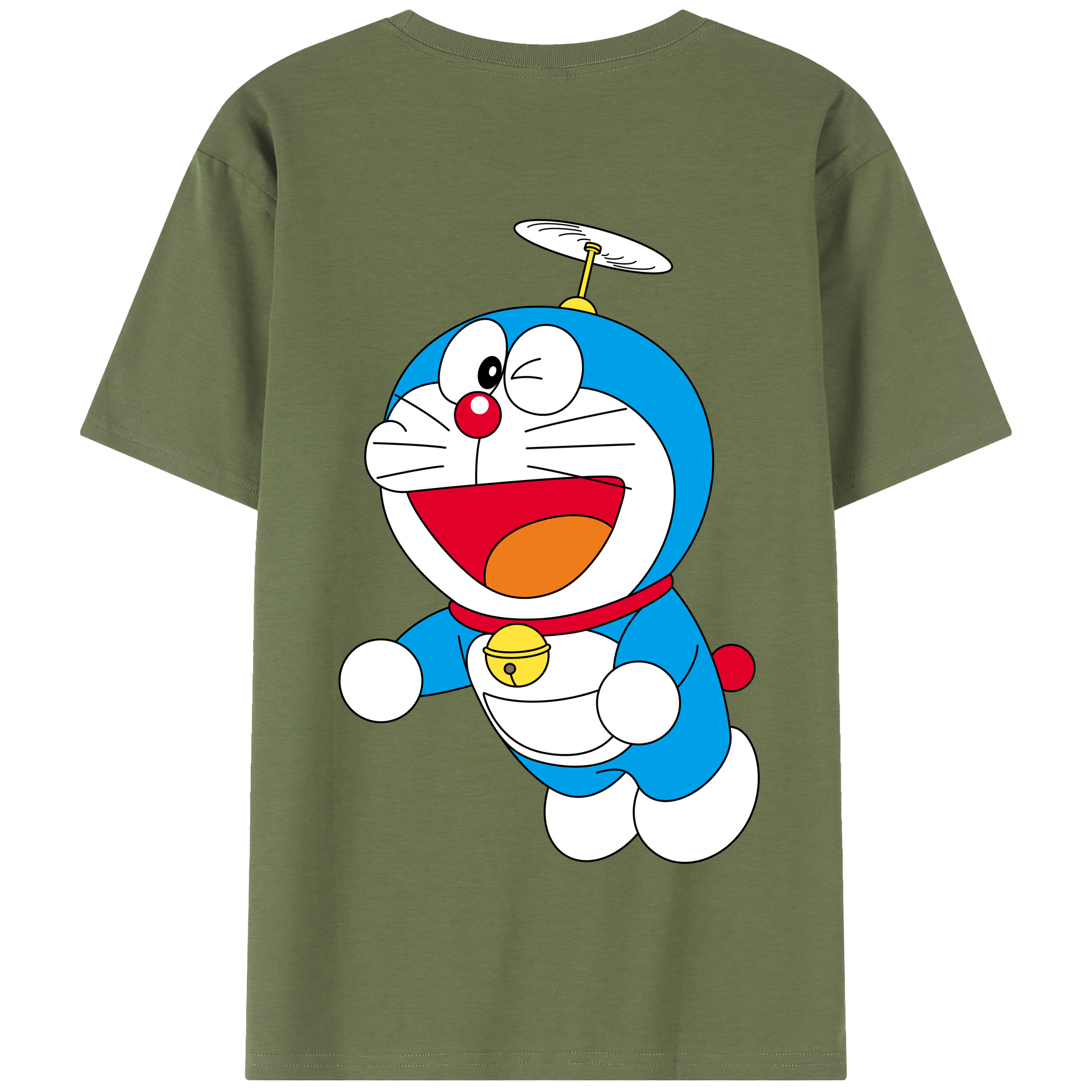 （画像用） ドラえもん Doraemon 綿100％半袖Tシャツ（背面プリント）